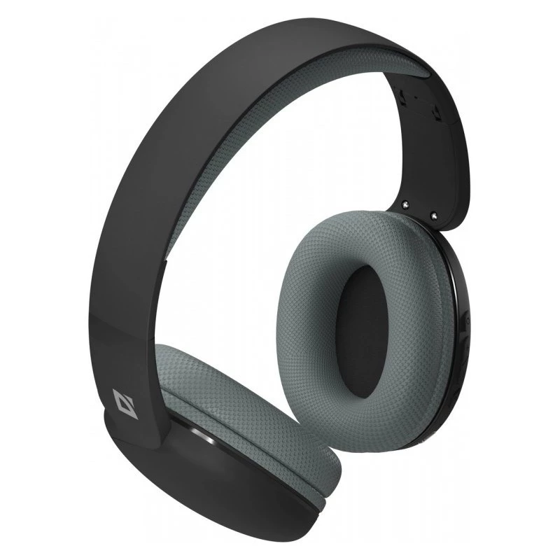 Defender FreeMotion B480 63480 draadloze on-ear koptelefoon, Bluetooth 5.3, USB-C, AUX, microSD, tot 14 uur, 20-20000 Hz, zwart