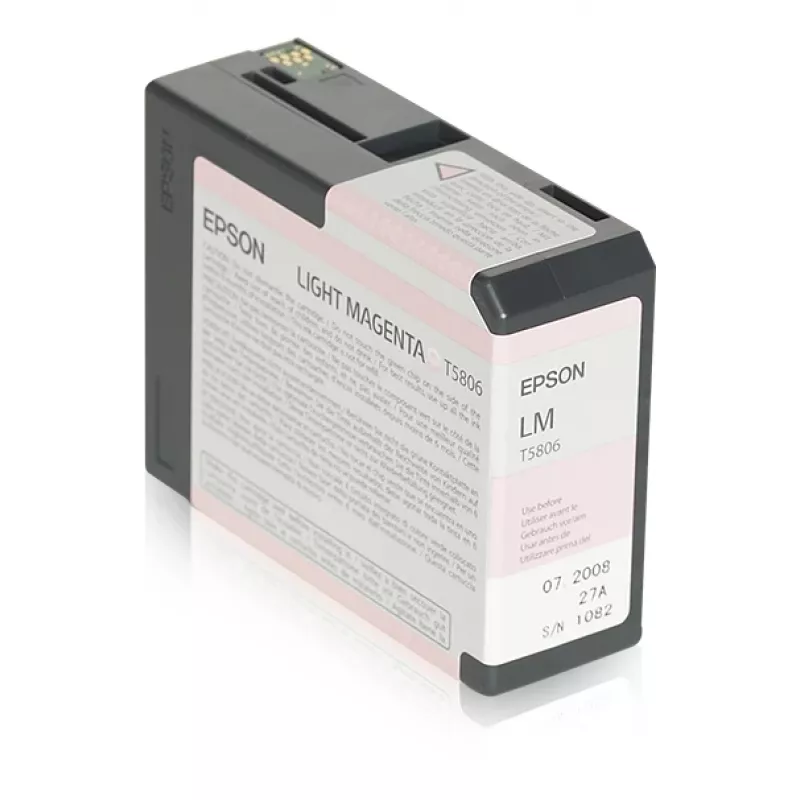 Epson singlepack lichtmagenta T580600, lichtmagenta, pigmentinkt, 80 ml, 1 stuk