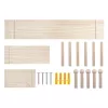 Kabelorganizer MACLEAN MC-131 WD houten bord voor tafel- en wandmontage, max. belasting 20 kg