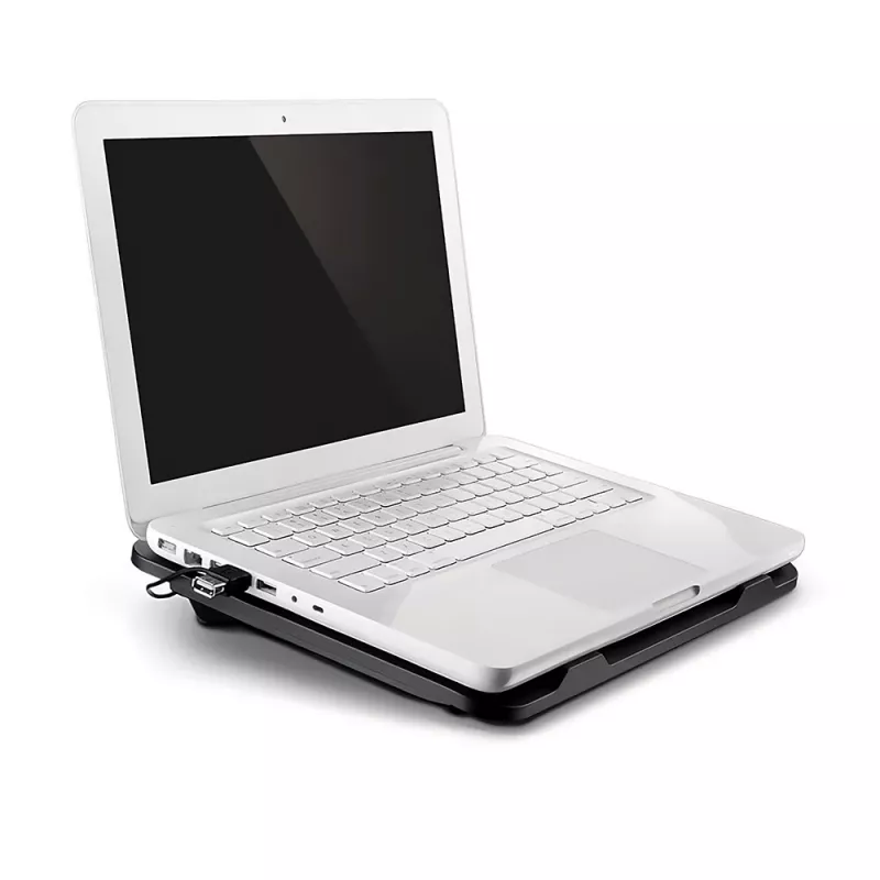 Koelpad MEDIA-TECH MT2660 – USB-laptopkoeler, 1 ventilator 13,5 cm, 20 CFM, 1000 tpm, 330×250×40 mm, 327 g, achtergrondverlichting