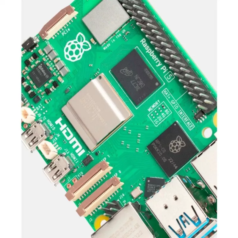 Singleboardcomputer Raspberry Pi 5 2GB RAM van Raspberry — compact ontwikkelboard, energiezuinige SBC