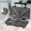 ProfiCook PC-ST 1092 - sandwichmaker - 900 W - RVS/zwart