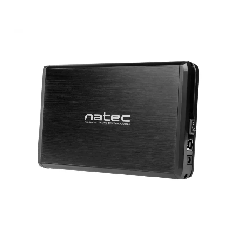 NATEC NKZ-0448 RHINO externe USB 3.0-behuizing voor 3.5 inch SATA-hdd's zwart aluminium