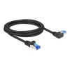 Netwerkkabel DeLOCK RJ45 Cat.6A S/FTP 2m zwart