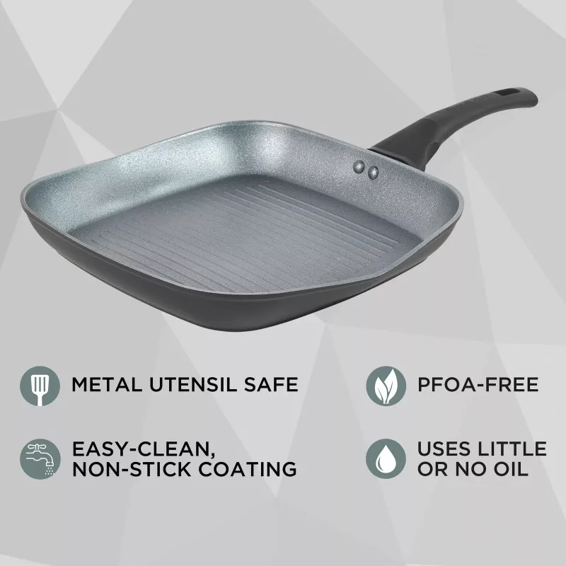 Griddle Russell Hobbs RH01861EU7 28 cm Crystaltech – antiaanbaklaag bakplaat, platte grillpan