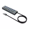 USB-hub Akasa AK-HB-21BKCM aluminium USB 3.2 Gen 1 5000 Mbit/s