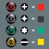 300/7 Mix 2 schroevendraaierset Kraftform Plus (zwart/groen, 7-delig, Lasertip)