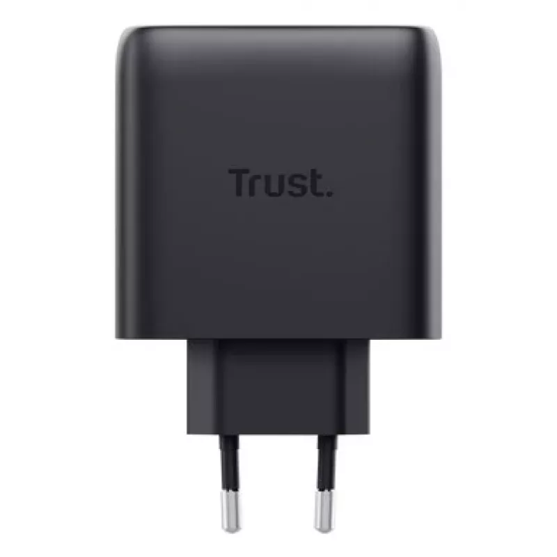 Oplader Trust Maxo 65W 2-poorts USB-C GaN oplader snelladen zwart