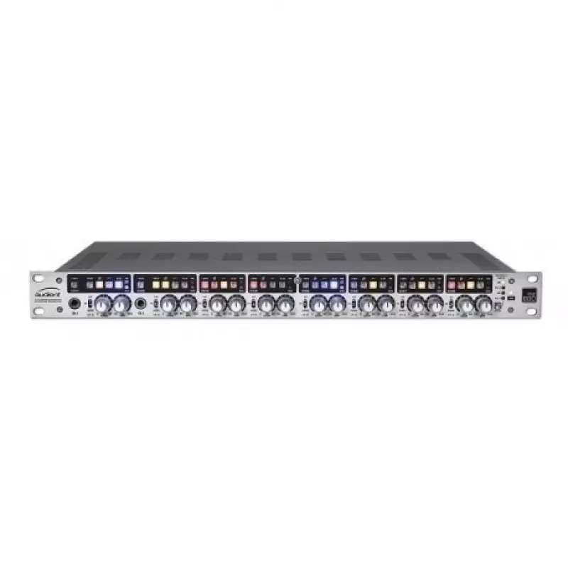 8-kanaals microfoonvoorversterker Audient ASP880 24-bit 96 kHz, rack-monteerbaar