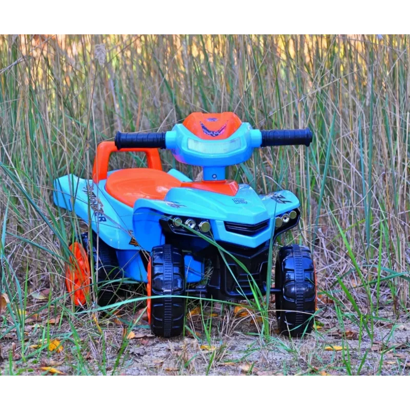 Loopvoertuig Milly Mally Ride-on Monster Navy — kinderzit-loopvoertuig, lage zithoogte