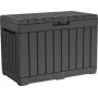 Opbergbox voor buiten Keter Kentwood 190L — 190 liter, grafiet, klapdeur, 823×457×577 mm
