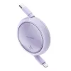 Baseus Free2Pull - 20 W USB-C naar Lightning uitschuifbare kabel, 1 m (paars)
