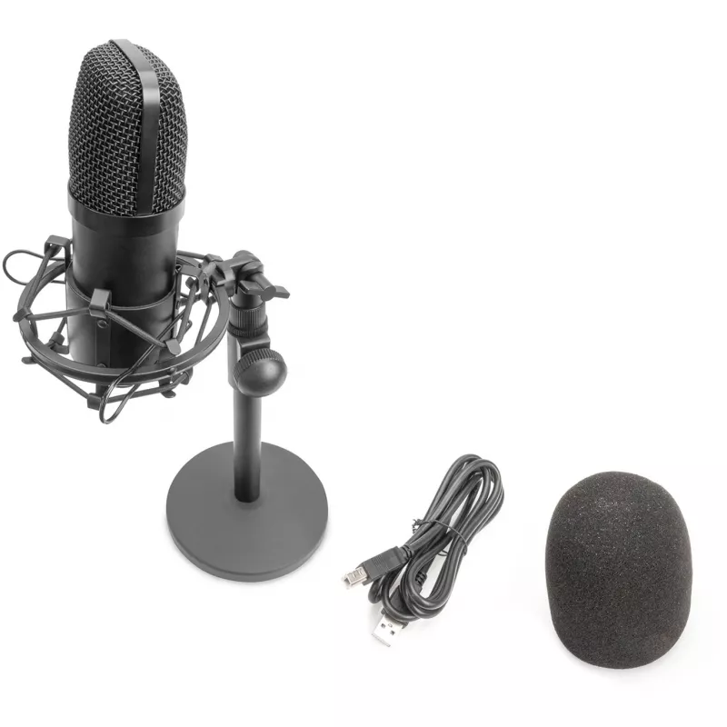 USB-condensatormicrofoon, studiomodel zwart