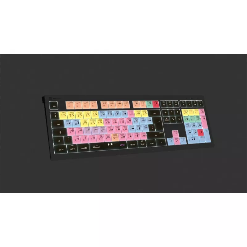 Logickeyboard ASTRA 2 USB QWERTY toetsenbord zwart full-size 104 toetsen