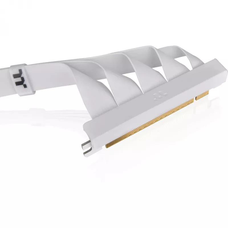 Thermaltake PCI-E 4.0 Dual 90 Degree riserkabel, 40 cm, wit (AC-077-CO6OTN-C1)