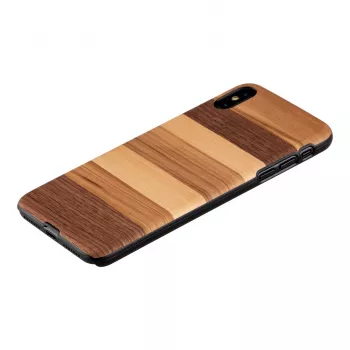 Smartphonehoes man and wood voor iPhone XS Max — zwart