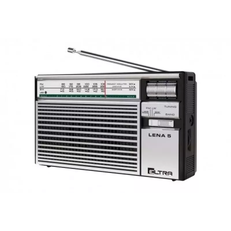 ELTRA radio LENA 5 USB zilver