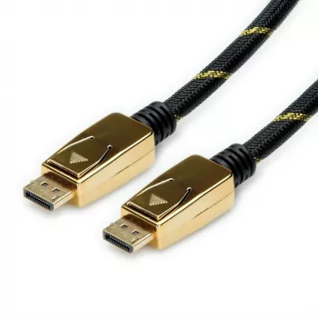 ROLINE 11.04.5920 DisplayPort-kabel 1 m zwart - goud (11.04.5920)