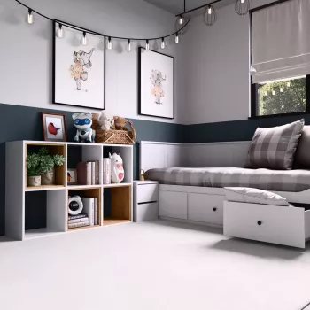 Topeshop MALAX 2X3 BIEL boekenkast voor de woonkamer