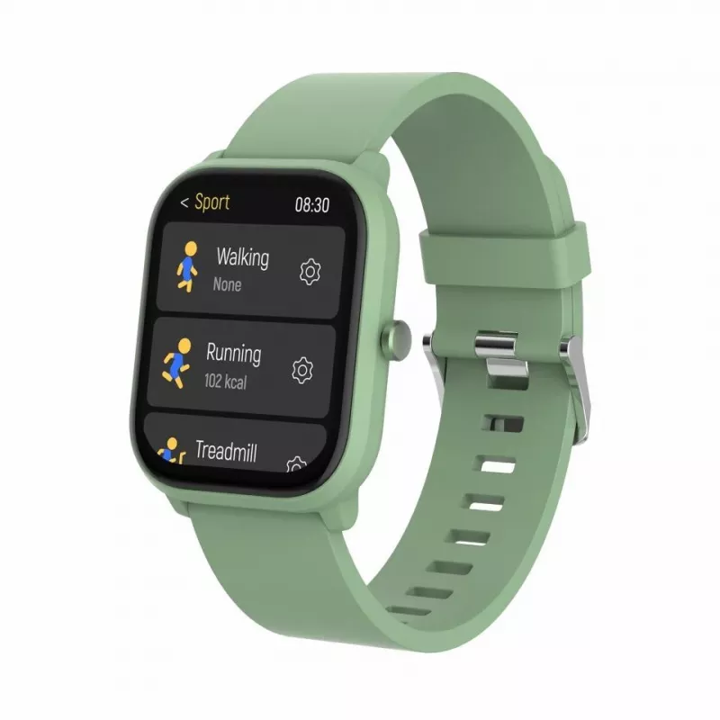 Smartwatch DENVER SWK-120GN met fitnesstracking en ondersteuning voor meldingen, groen