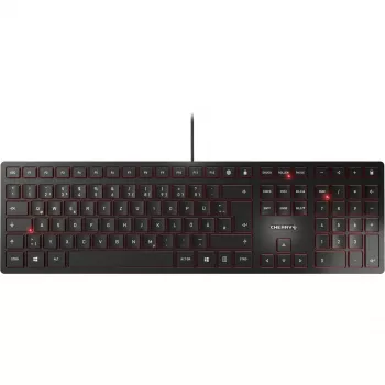 CHERRY KC 6000 Slim toetsenbord universeel USB QWERTZ Duits zwart