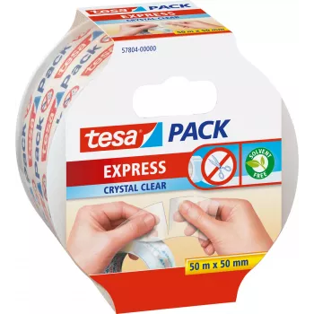 Plakband Tesa Express 50 m polypropyleen transparant