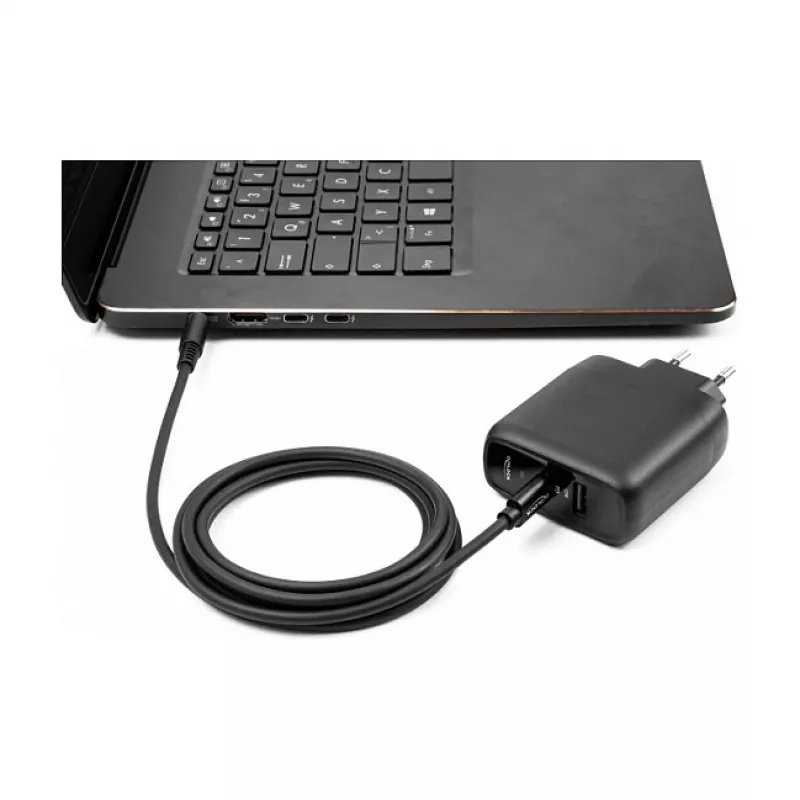 DeLOCK laptop-laadkabel USB Type-C stekker naar Dell 4.5 x 3.0 mm stekker 1,5 m 20 V