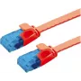 VALUE patchkabel Cat.6A (klasse EA) UTP, extra plat, rood, 3 m (21.99.2023)