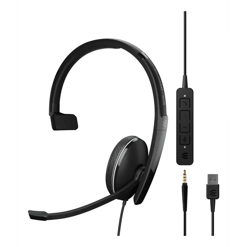 EPOS ADAPT 135 USB II headset bedrade headset kantoor/callcenter USB Type-A zwart
