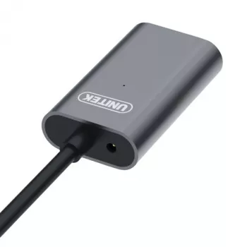 Unitek USB 3.0 actieve verlengkabel, 10m, aluminium, Y-3005