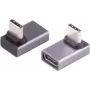 USB-C-adapter ShiverPeaks Pro 90°-haaks 4.0 – haakse USB-C-stekker, voor USB4/USB3.2-compatibele apparaten