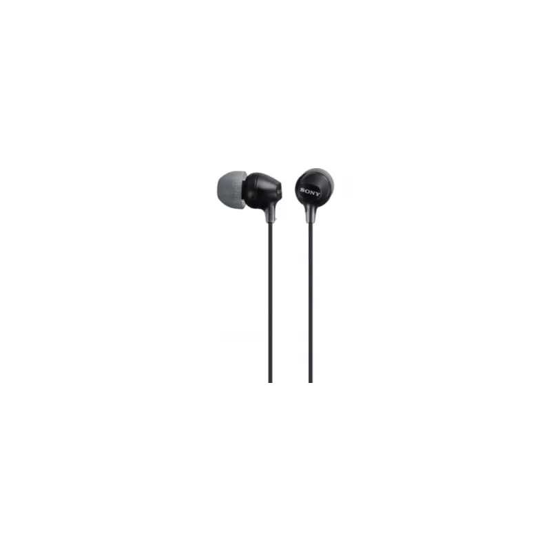 Sony MDR-EX15AP, bedraad, 8 - 22000 Hz, gesprekken/muziek, 3 g, headset, zwart