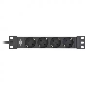 Brennenstuhl 1390007004 verlengsnoer 2 m 4 stopcontacten binnen zwart - zilver (1390007004)