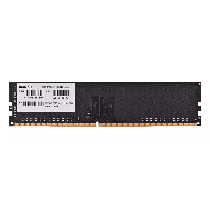Desktop DDR4 8GB 3200MHz werkgeheugenmodule BIOSTAR DO32NU4N08