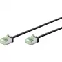 Goobay ultra-flexibele CAT 8.1 patchkabel slank U/FTP zwart - extra korte stekker 99,9% (74353)