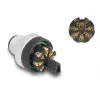DeLOCK M12 connector A-gecodeerd 8-polig stekker schroefaansluiting