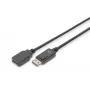 Digitus ASSMANN - DisplayPort-verlengkabel - DisplayPort (M) - DisplayPort (W) - 2 m (DisplayPort 1.2) - gegoten - zwart (AK-340200-020-S)
