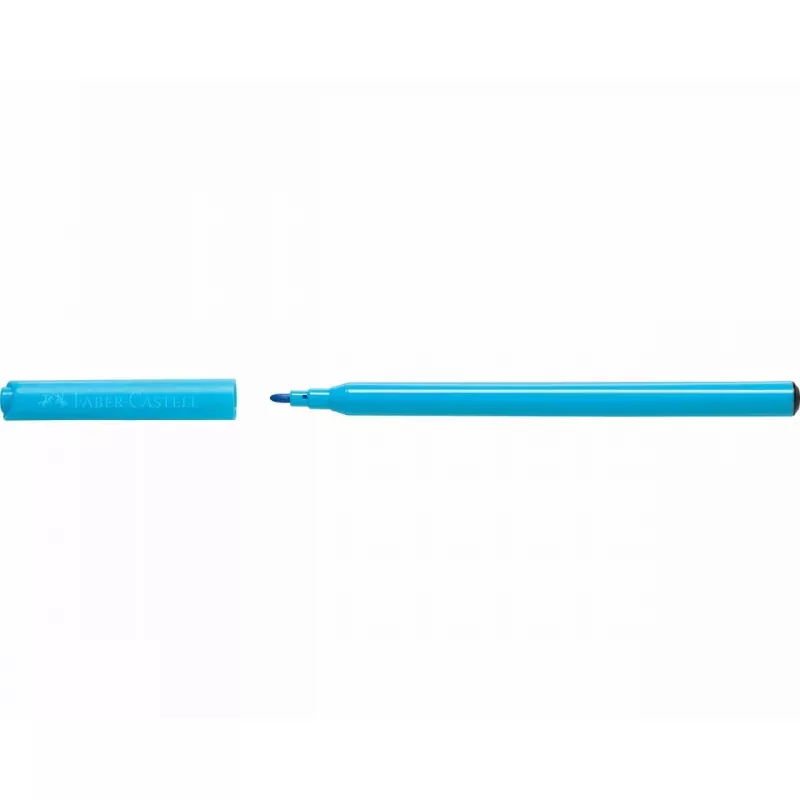 Viltstift Faber-Castell 554201 12 kleuren ronde punt veelkleurig