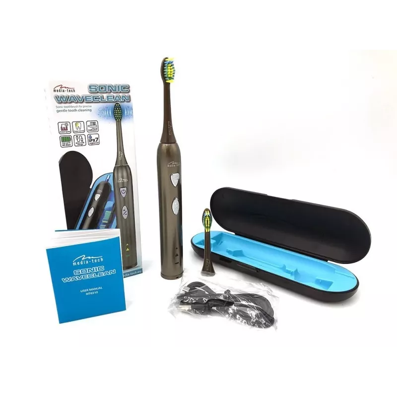Tandenborstel Media-Tech SONIC WAVECLEAN volwassenen bruin