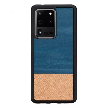 Beschermhoesje voor smartphone Man and Wood Galaxy S20 Ultra denim zwart