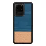 Beschermhoesje voor smartphone Man and Wood Galaxy S20 Ultra denim zwart