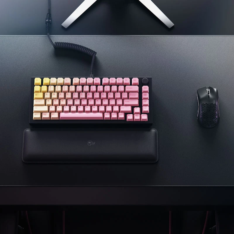 Glorious GPBT Pink Grapefruit Forge toetsenbordtoetskappen (keycaps), roze