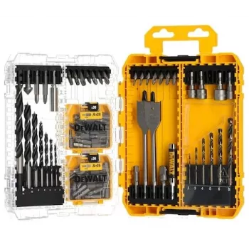 DeWalt set met 100 Pozidriv-schroeven – bevestigingsset, gesorteerde maten voor hout- en metaaltoepassingen