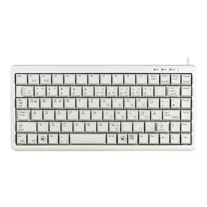 Cherry G84-4100 compact toetsenbord, lichtgrijs, USB/PS/2