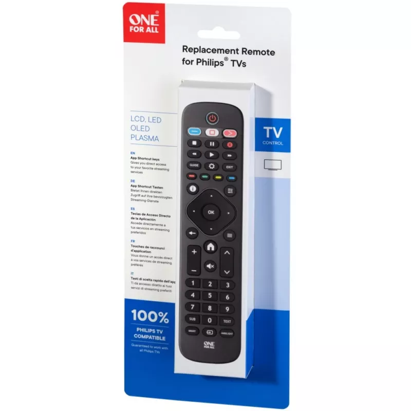 One For All tv-vervangende afstandsbedieningen Philips tv-afstandsbediening