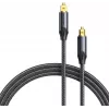 Vention optische audiokabel, omvlochten, 10 m, zwart