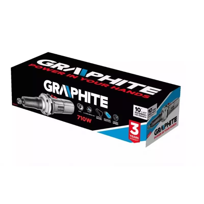 Rechte slijper 710W Graphite 25mm schijf