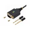 StarTech.com 13ft (4m) 2-poorts USB-naar-serieel adapterkabel, verwisselbare DB9 schroeven/moeren, COM-behoud, USB-A naar DB9 RS232, FTDI, Level-4 ESD-bescherming, Windows/macOS/ChromeOS/Linux – robuuste TPE-constructie