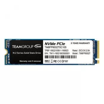 Team Group MP33 - SSD - 2 TB – intern – M.2 2280 – PCIe 3.0 x4 (NVMe) – zwart (TM8FP6002T0C101)