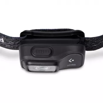 Black Diamond Astro 300 zwart, blauwe hoofdband zaklamp